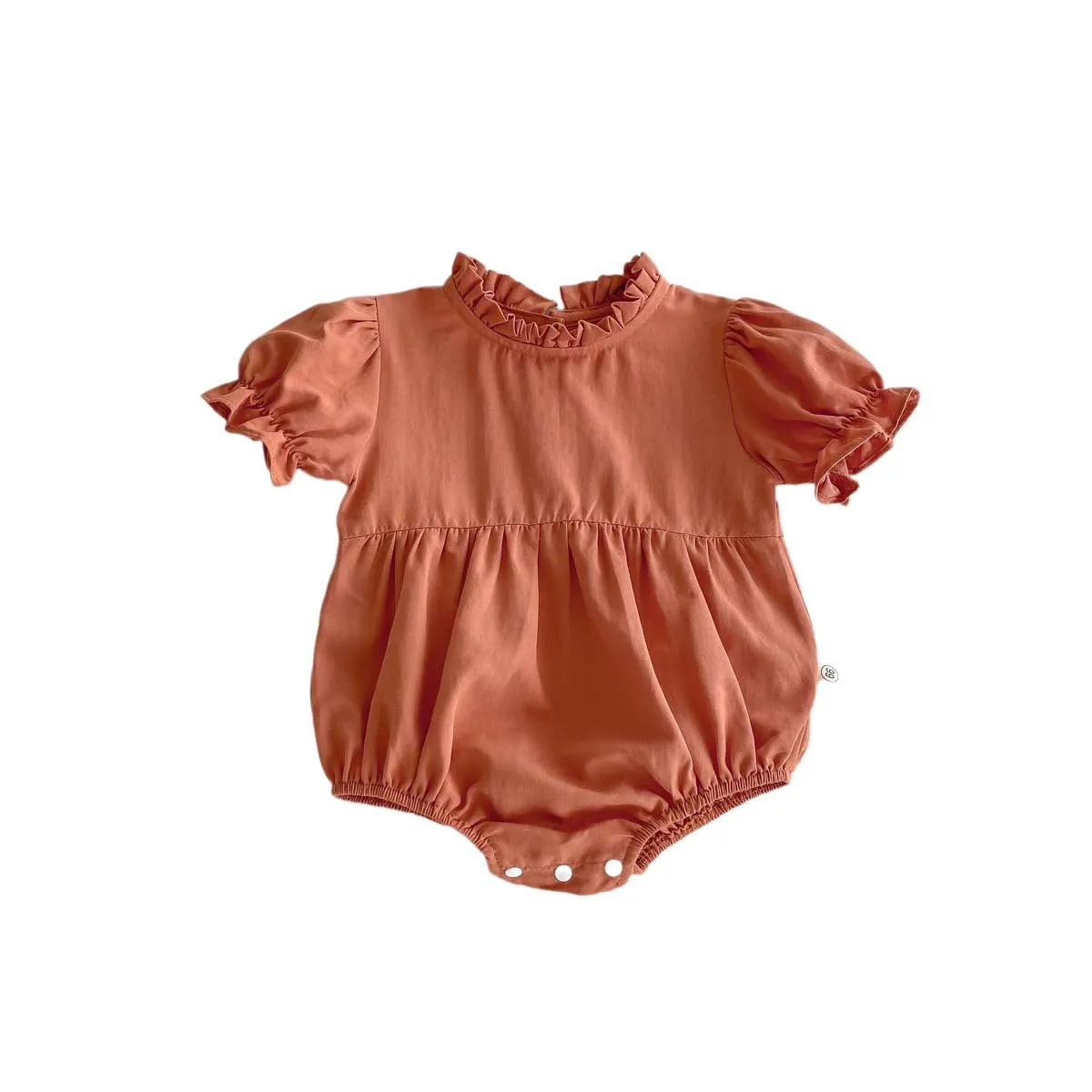 Baby Girls Solid Color Rompers Wholesale 240409105