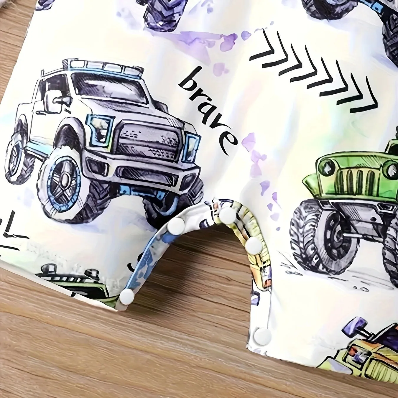 Baby Kid Boys Car Print Rompers Wholesale 240701176