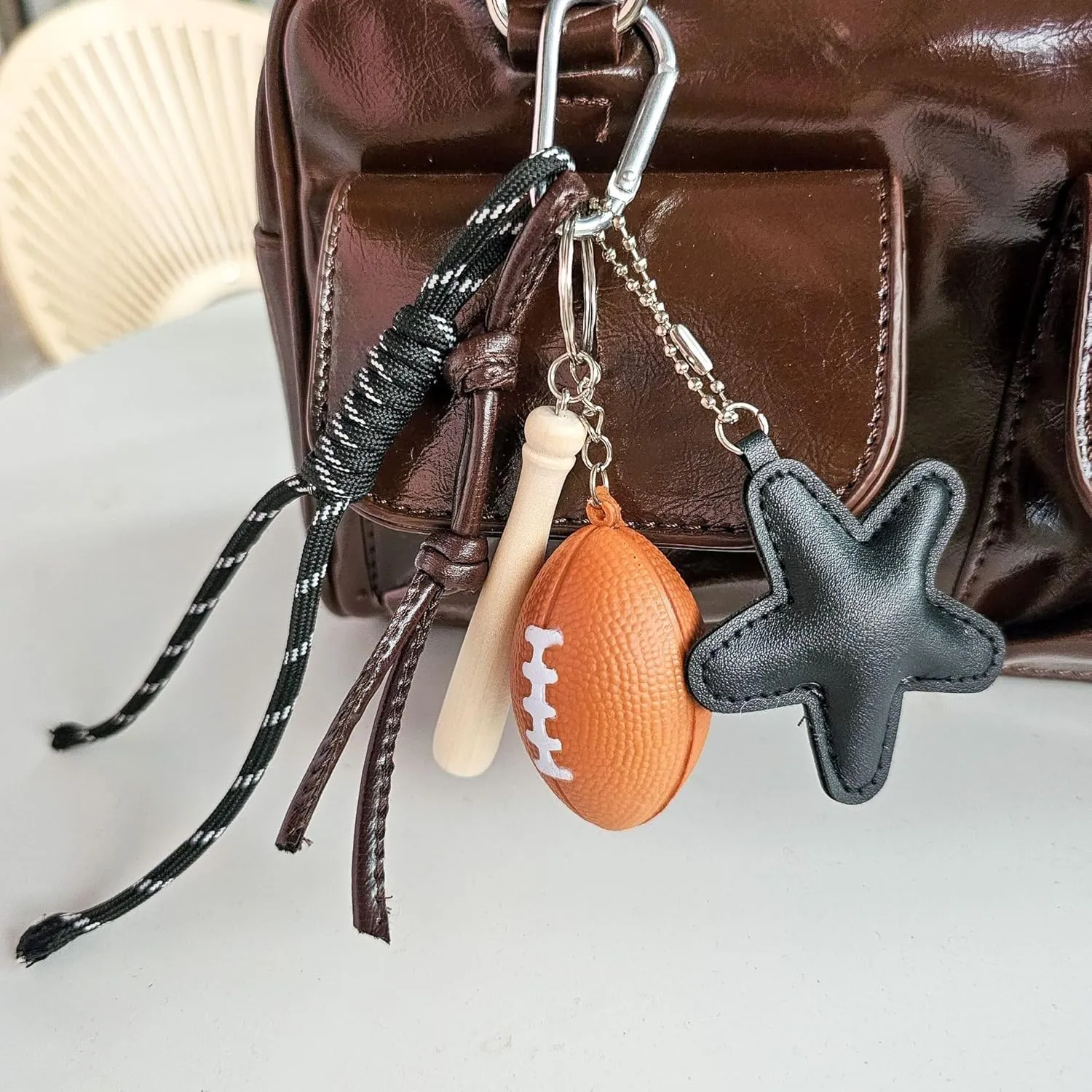 Bag Charm Purse Charms Keychain, Cute Purse Charms Coquette Decor Y2K Accessories Preppy Trendy Harajuku Key Fob