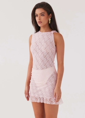 Ballet Slipper Mini Dress - Baby Pink Ballet Slipper Mini Dress - Baby Pink