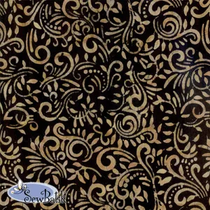 Batik Cotton Jersey Knit - Phoenix - Tuxedo Brass (Uneven Stamp)