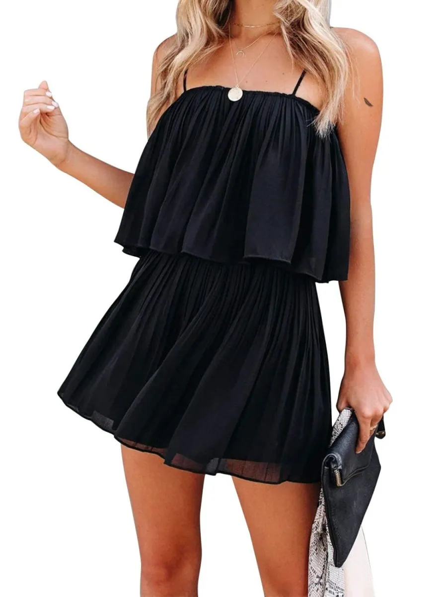 Beach Bliss Cute Rompers For Summer Ruched Style