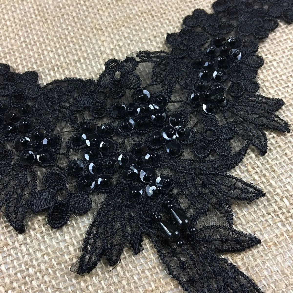 Beaded Applique Piece Lace Yoke Neckpiece Eagle, 11"x7", Garments Dance Theater Costumes Tops Decoration DIY Sewing⭐