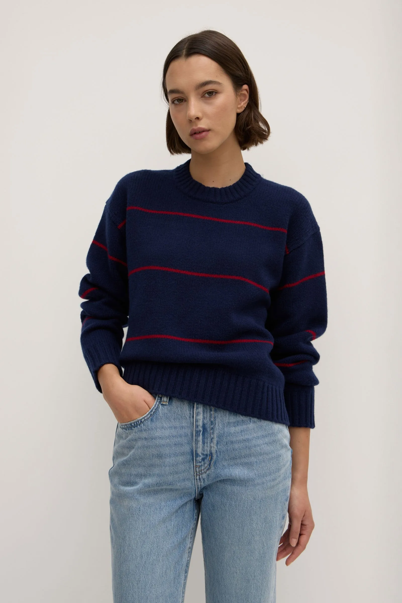Beau Stripe Merino Wool Knit