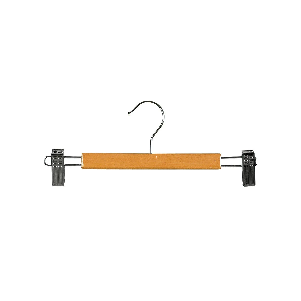 Beech Kids Clip Wooden Hanger with Clips at Ends - Bundle of 50 (H2606BH-50)