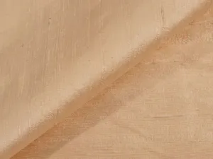 Beige Plain Bangalore Raw Silk Fabric