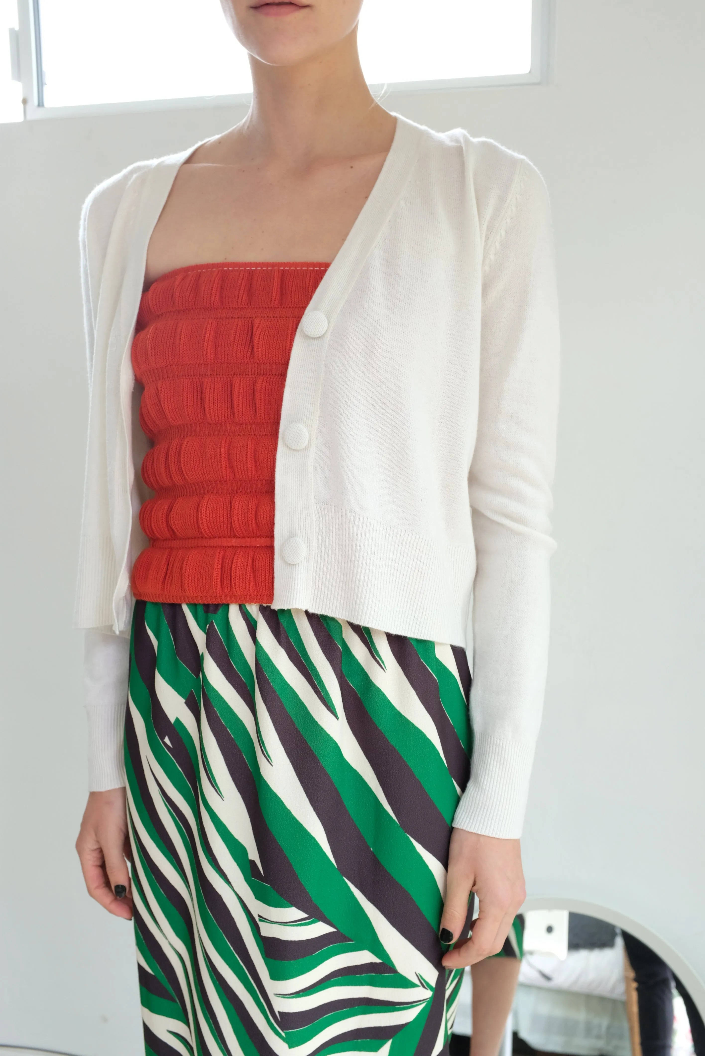 Beklina Cashmere Cardigan Ivory