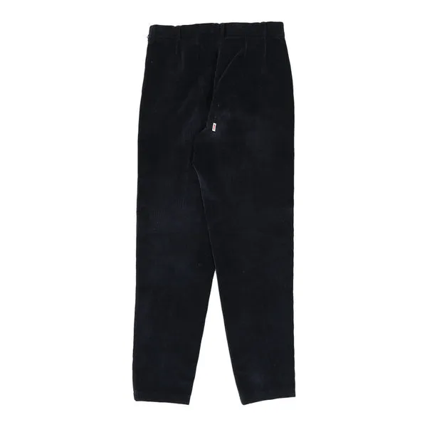 Belfe Cord Trousers - 28W UK 8 Navy Cotton