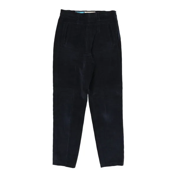 Belfe Cord Trousers - 28W UK 8 Navy Cotton