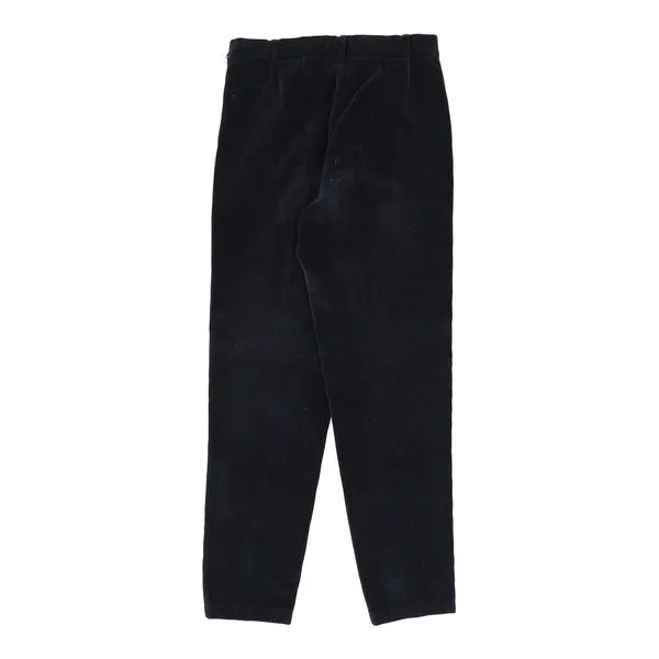 Belfe Cord Trousers - 28W UK 8 Navy Cotton