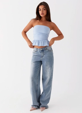 Bella Lou Tube Top - Blue Bella Lou Tube Top - Blue