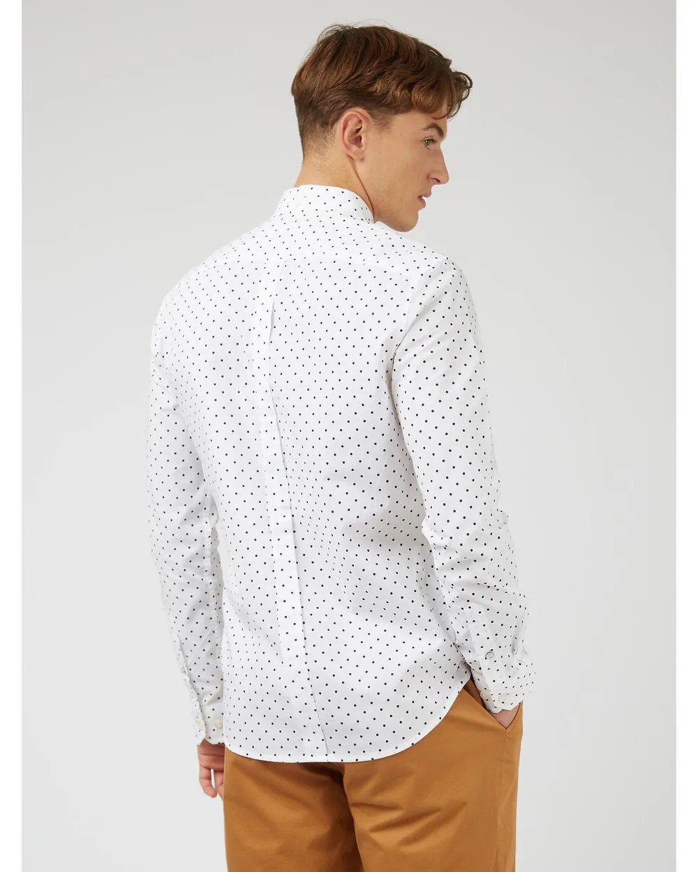 Ben Sherman Polkadot Print L/S Shirt 010 025