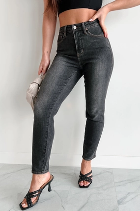 Benji Mid Rise Tummy Control Slim Fit Judy Blue Jeans (Black) Benji Mid Rise Tummy Control Slim Fit Judy Blue Jeans (Black)