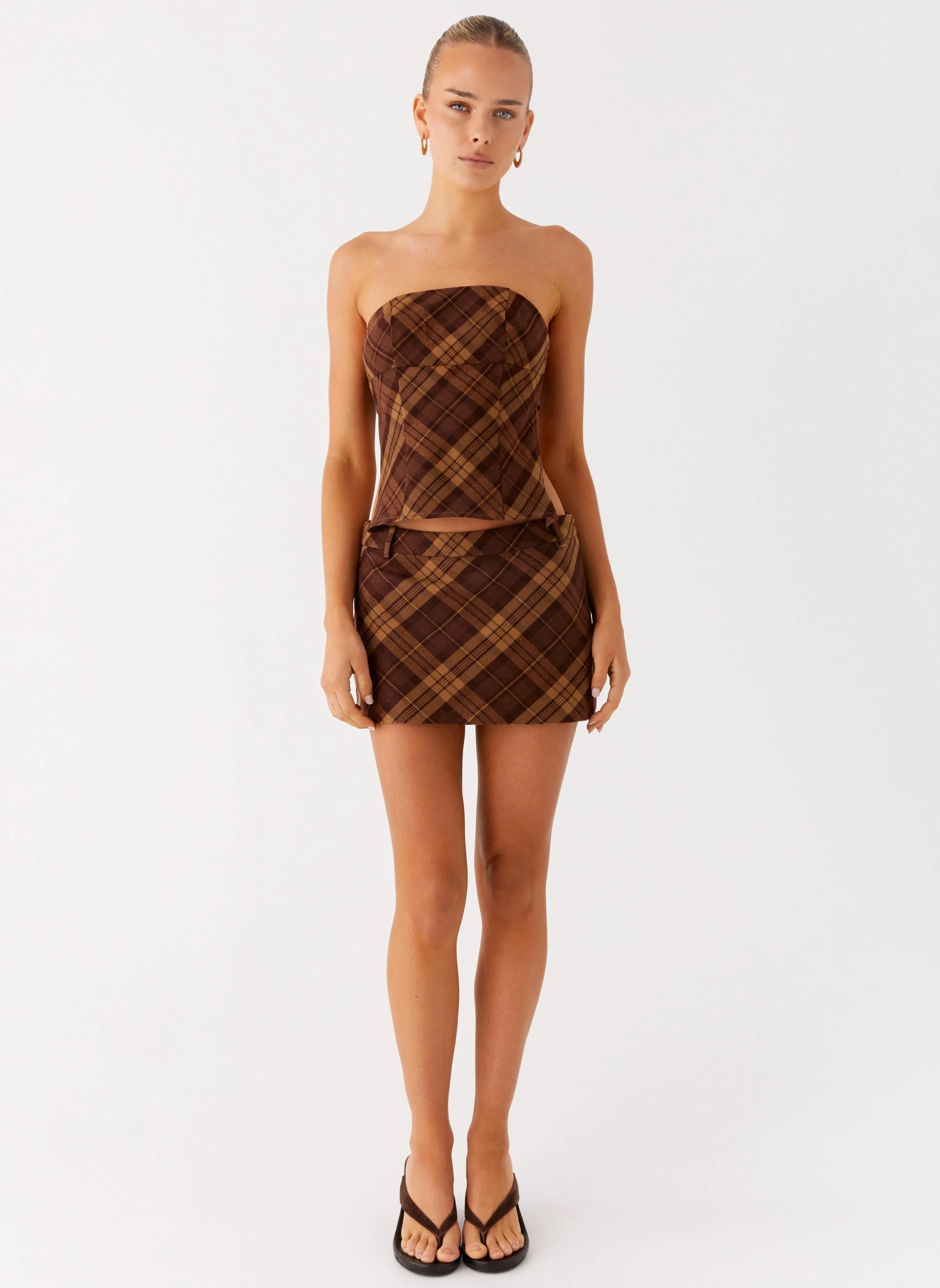 Benson Mini Skirt - Plaid