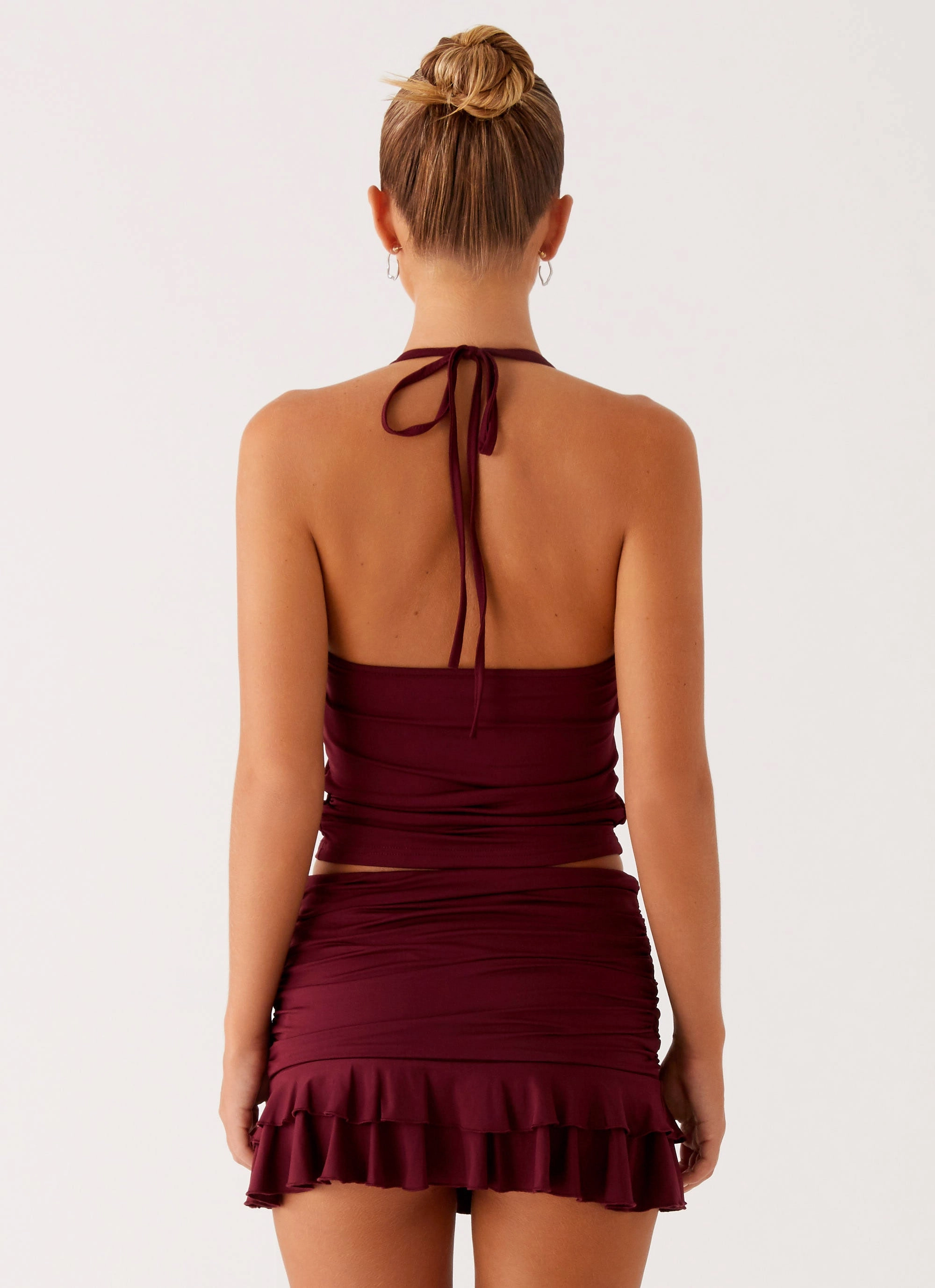 Bernie Halter Top - Raspberry Wine