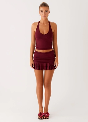 Bernie Halter Top - Raspberry Wine Bernie Halter Top - Raspberry Wine