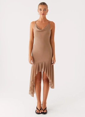 Bessie Midi Dress - Beige Bessie Midi Dress - Beige