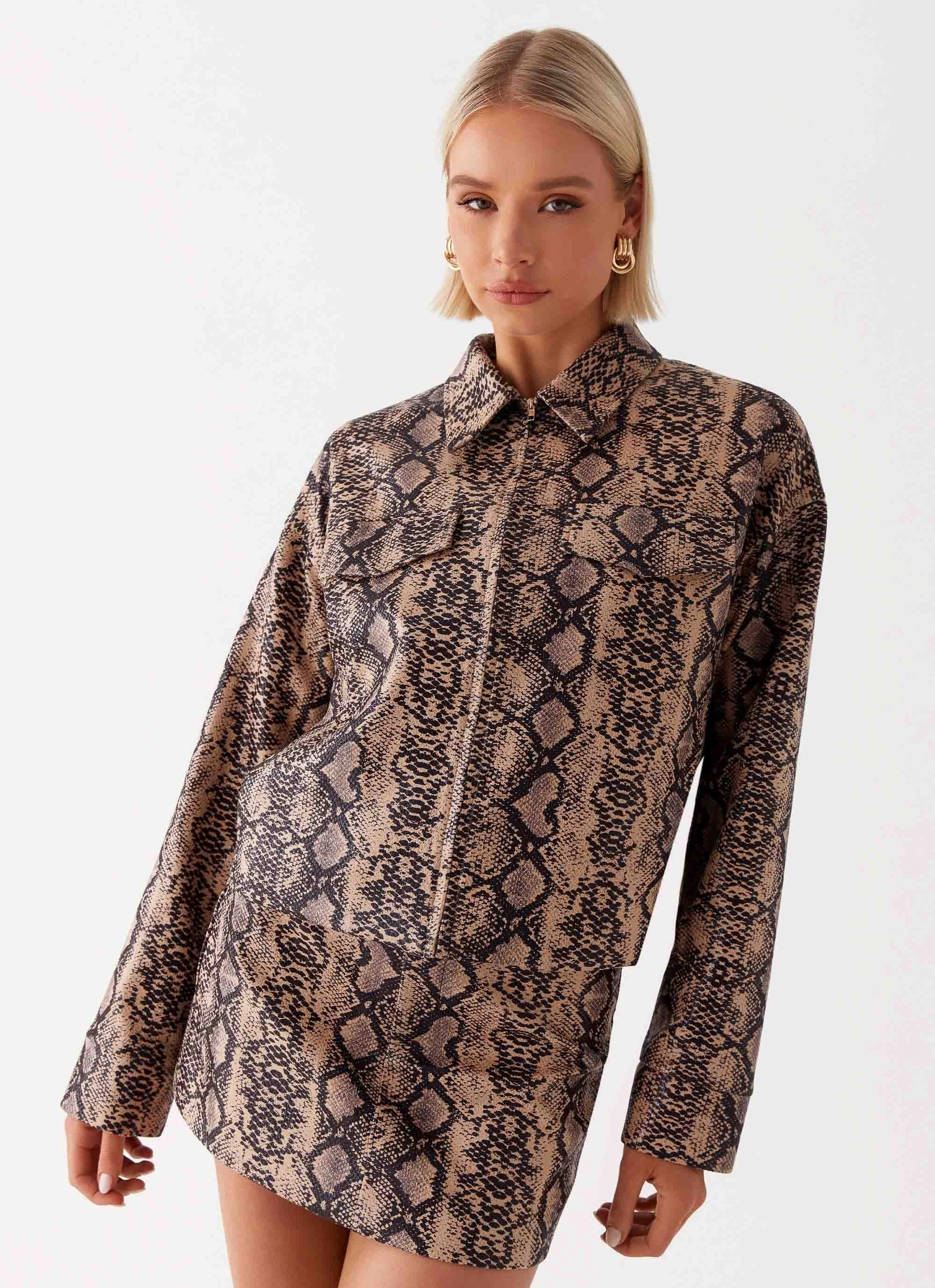 Bethany Mini Skirt - Snake