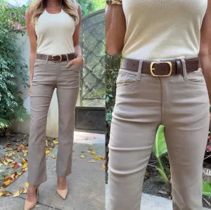 Bevy Flog Novel Pants - Tan Bevy Flog Novel Pants - Tan