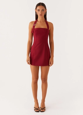 Bianca Halter Dress - Red Bianca Halter Dress - Red