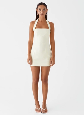 Bianca Halter Dress - Yellow Bianca Halter Dress - Yellow