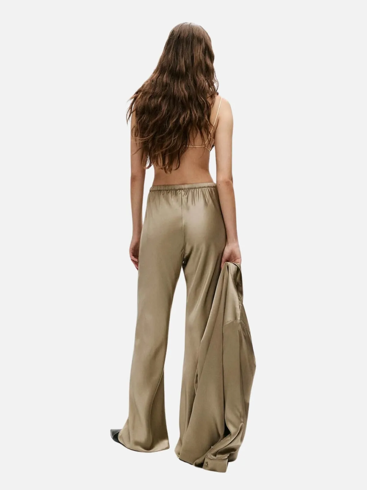 Bias Cut Pants - Graphite