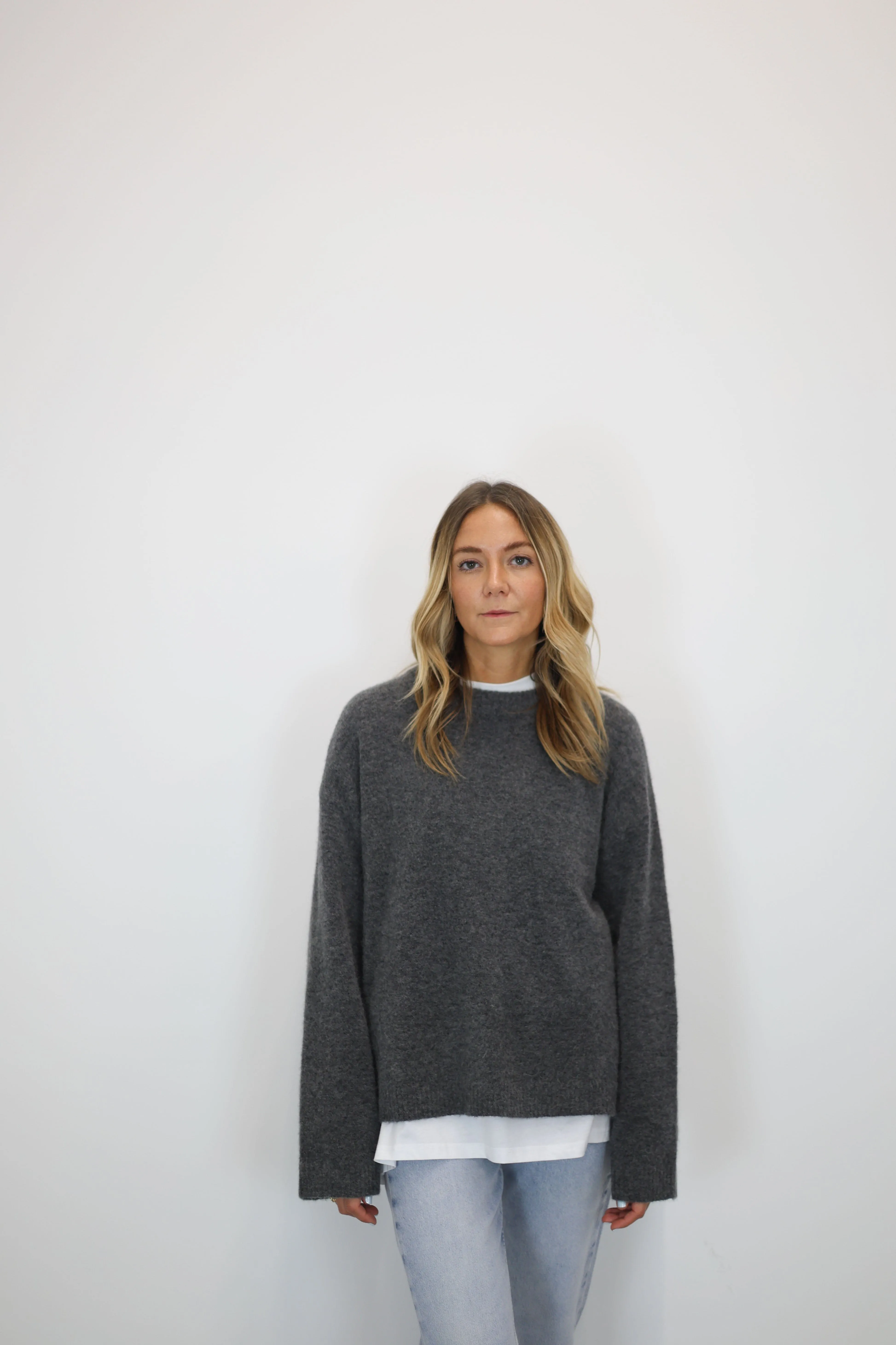 BIRTE APLACA WOOL SWEATER WITH WIDE SLEEVES