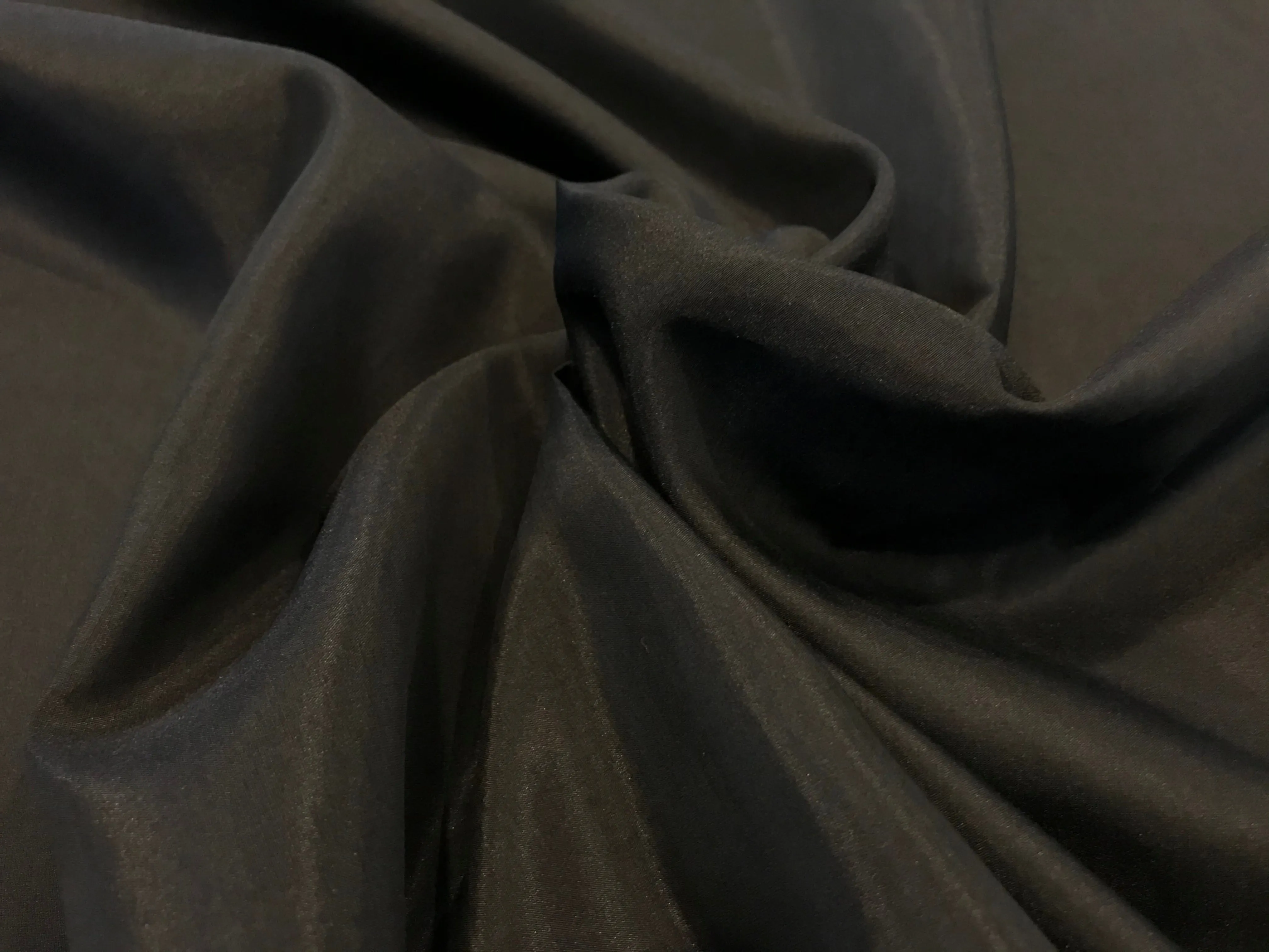 Black  60% Silk 40% Cotton Lawn     1/4 Meter Price