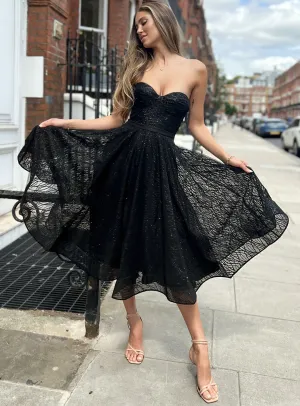 Black Nora Dress JX6047 by Jadore