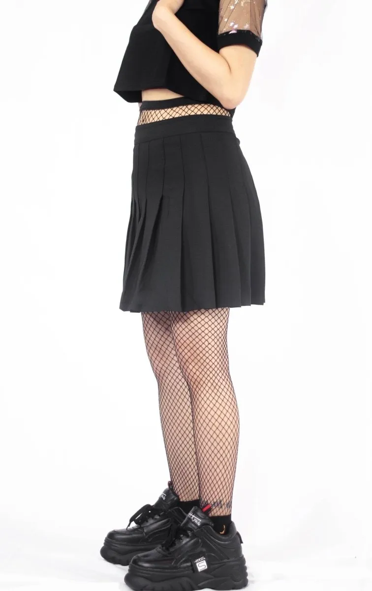 Black Out Pleated Skirt