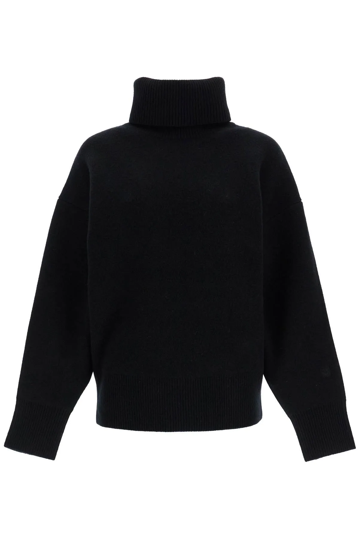 black rws wool and cashmere turtleneck sweater 251 WRT4629 YA0132 BLACK
