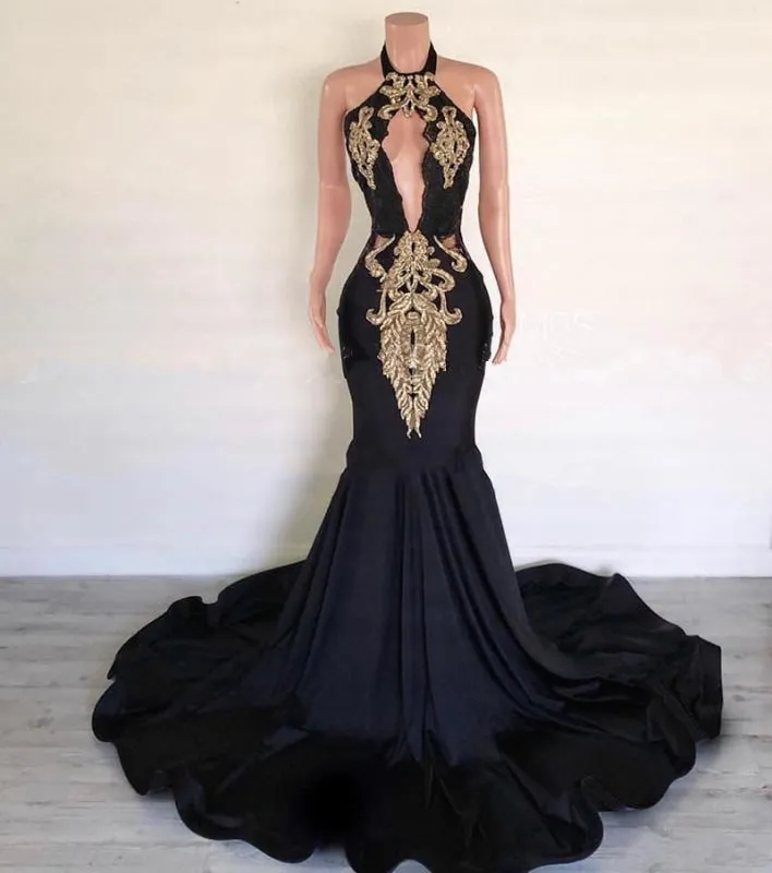 Black Satin Long Mermaid Dress Customize Long Prom Dress