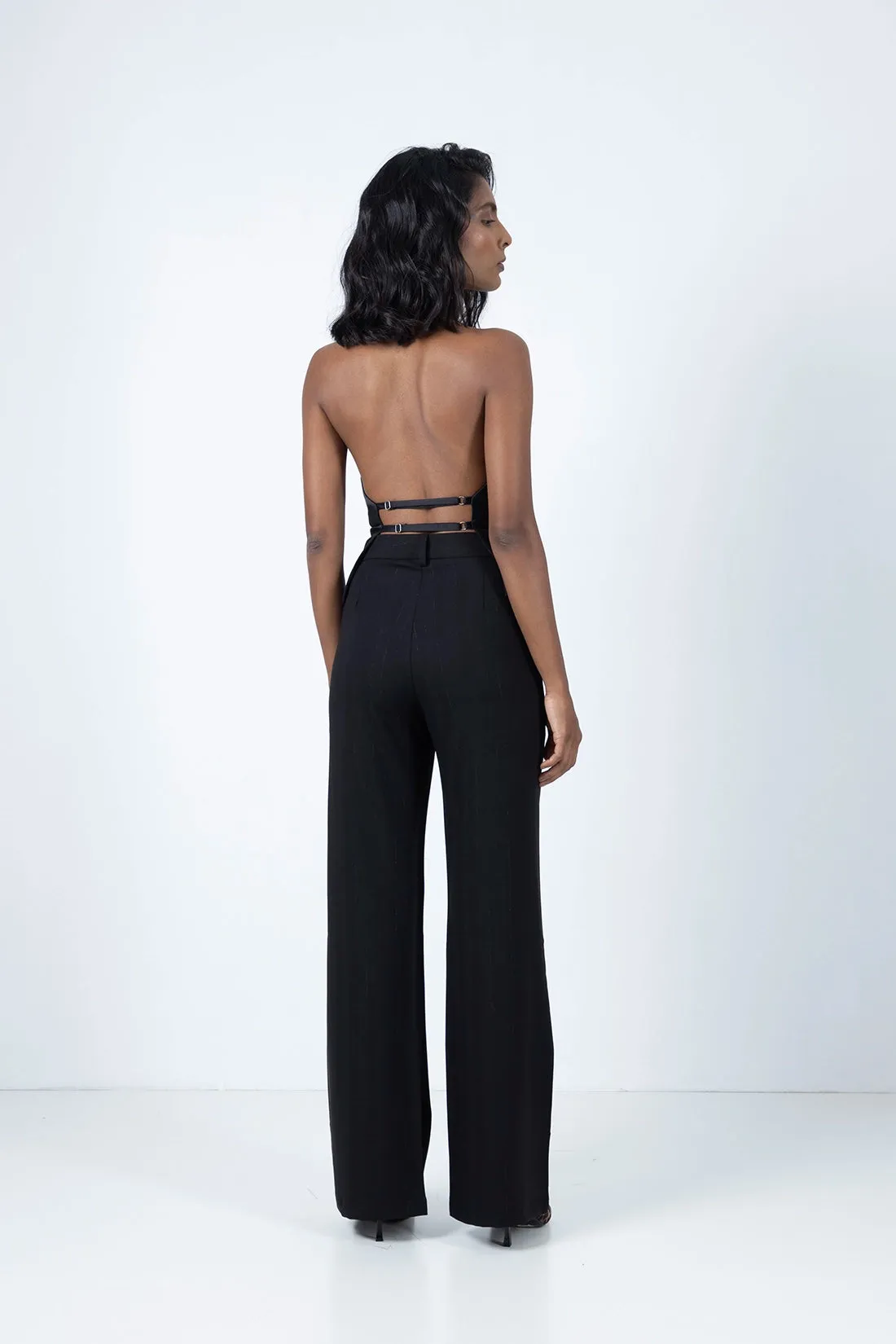 Black Straight Fit Trouser