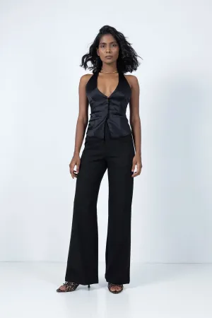 Black Straight Fit Trouser