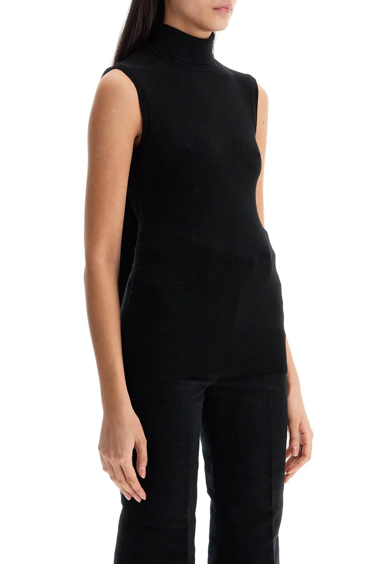 black wool turtleneck sweater 251 WRT4388 YA0133 BLACK