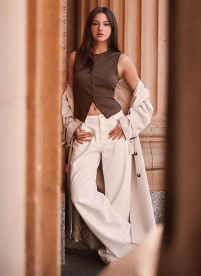 Blair Buttoned Knit Top - Chocolate Blair Buttoned Knit Top - Chocolate