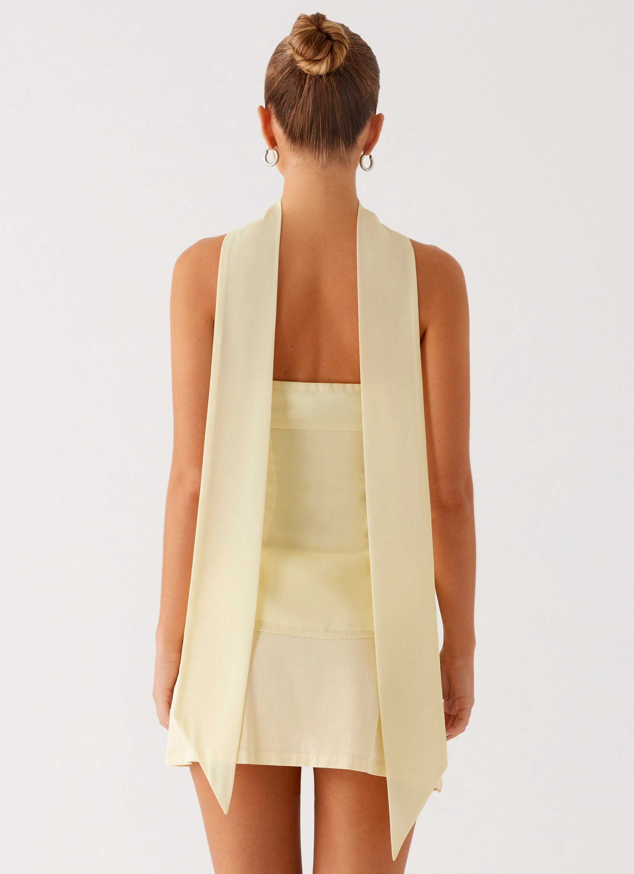 Blaise Scarf Top - Yellow Floral