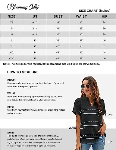 Blooming Jelly Womens White Chiffon Blouses Short Sleeve V Neck Shirts Summer Casual Polka Dot Tops (Medium, Wine Red)
