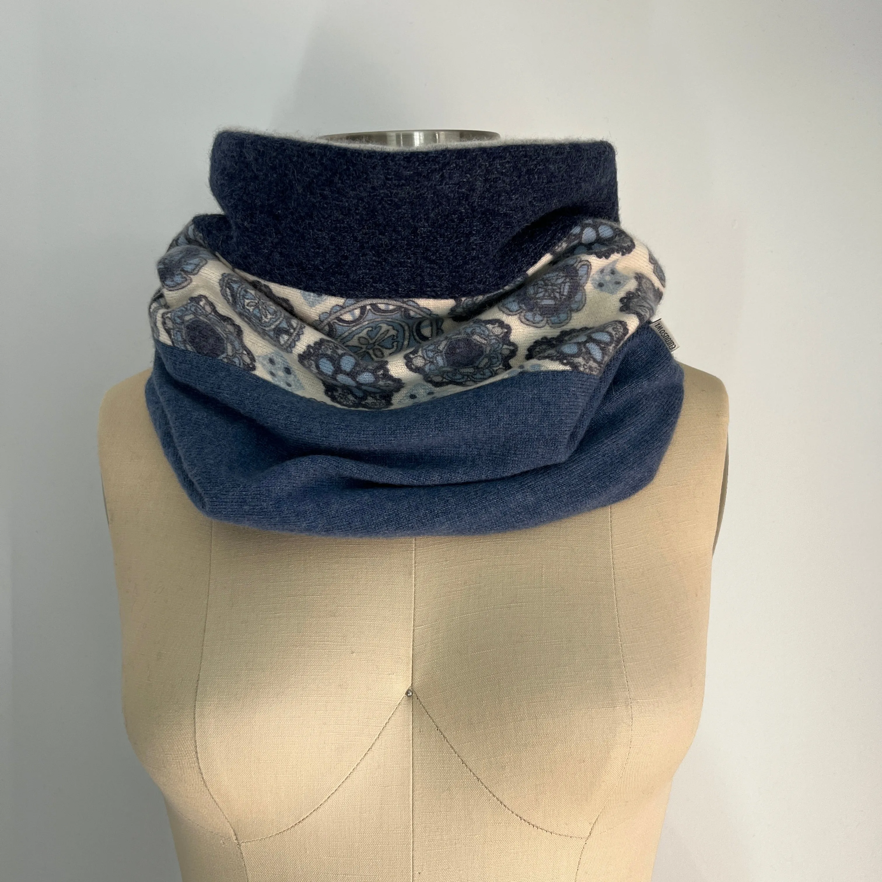 'Blue Jean Baby' Cashmere Scrunch Cowl