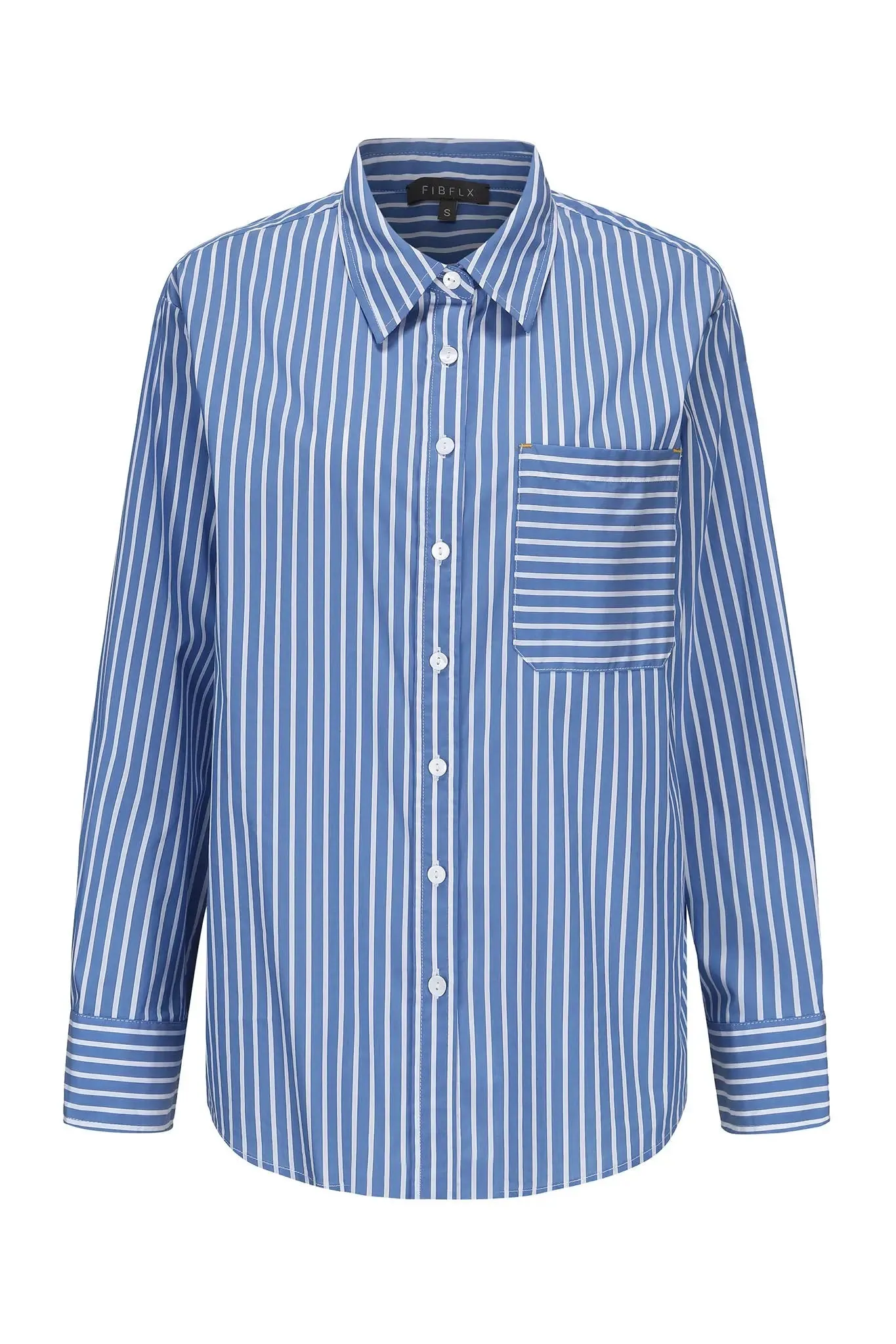 Blue Striped Button Down Shirt
