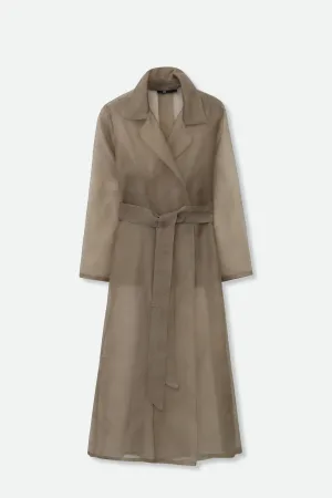 BLYTHE LONG DRESS JACKET IN SILK ORGANZA BLYTHE LONG DRESS JACKET IN SILK ORGANZA