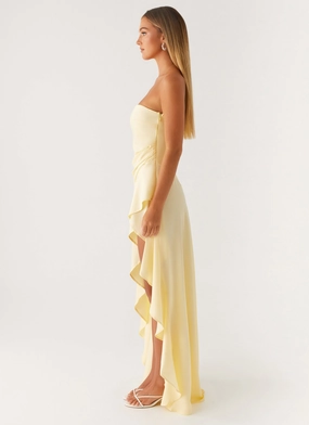 Bodie Maxi Dress - Pastel Yellow Bodie Maxi Dress - Pastel Yellow