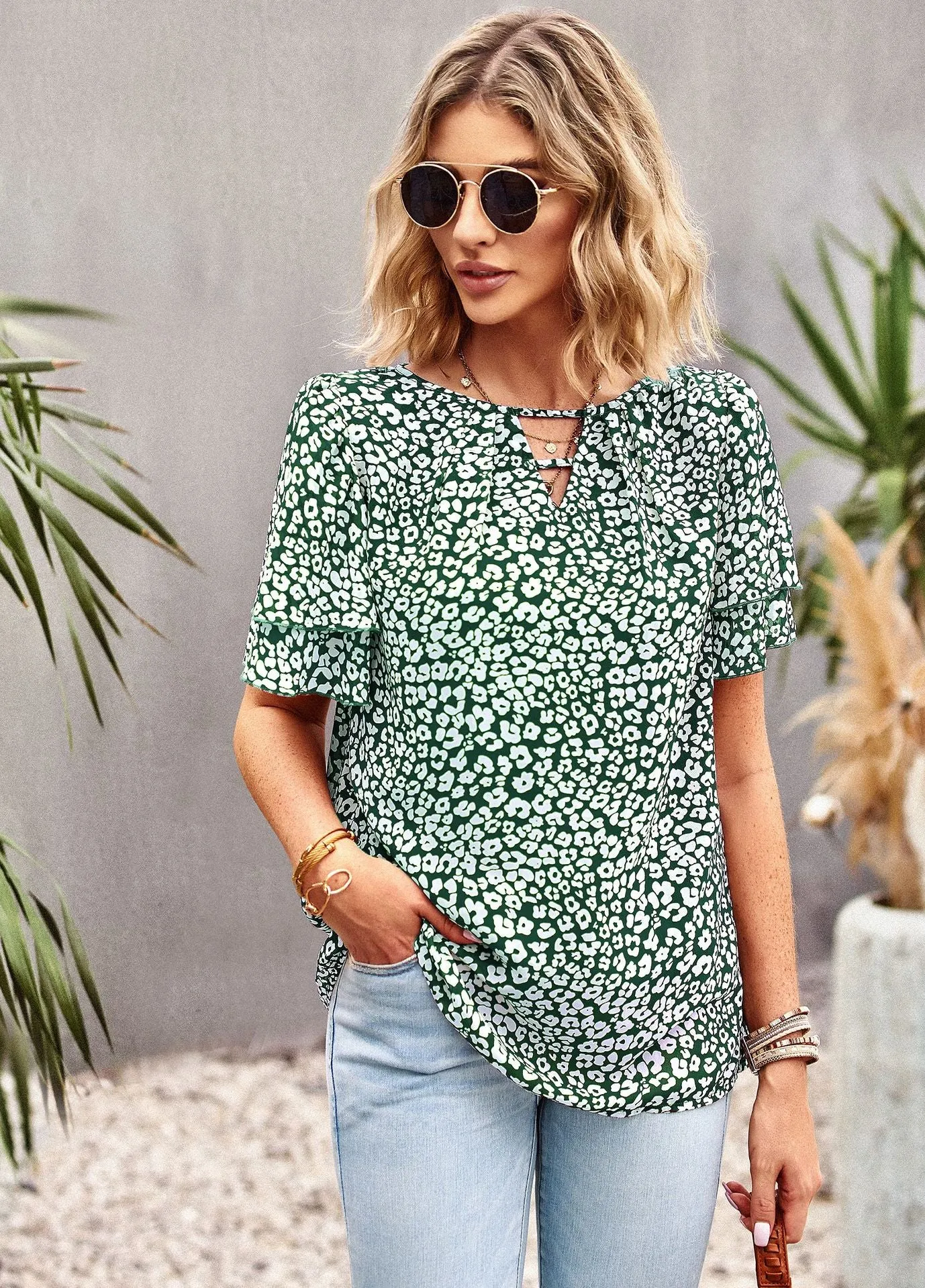 Bohemian Floral Shirt Top
