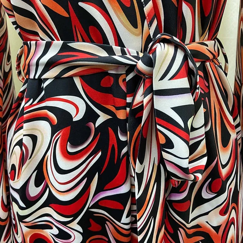 Bohemian Wide Leg Print Jumpsuit