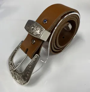Boho Genuine leather belts Tan