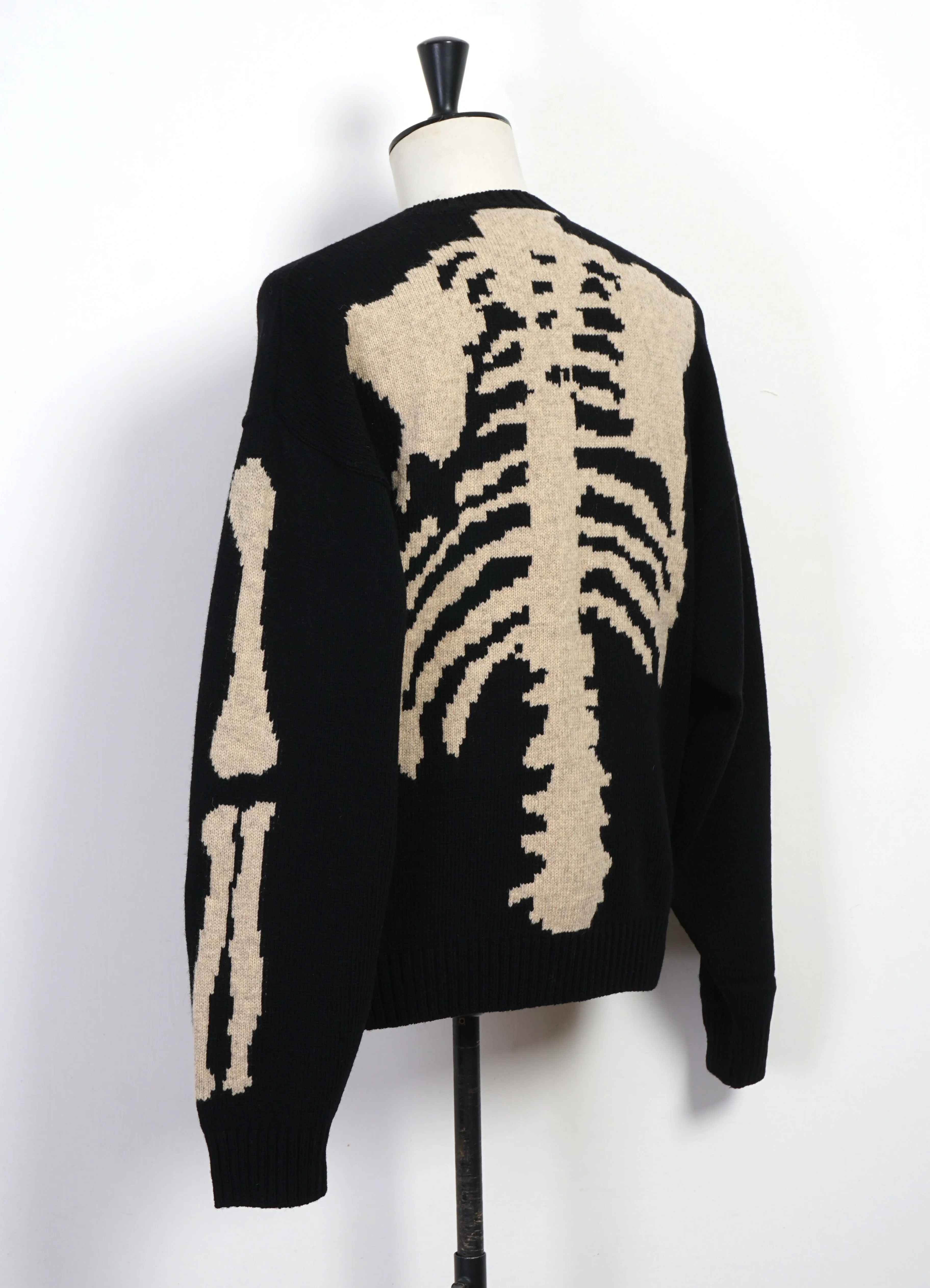 BONE | 5G Wool Crew Sweater | Black