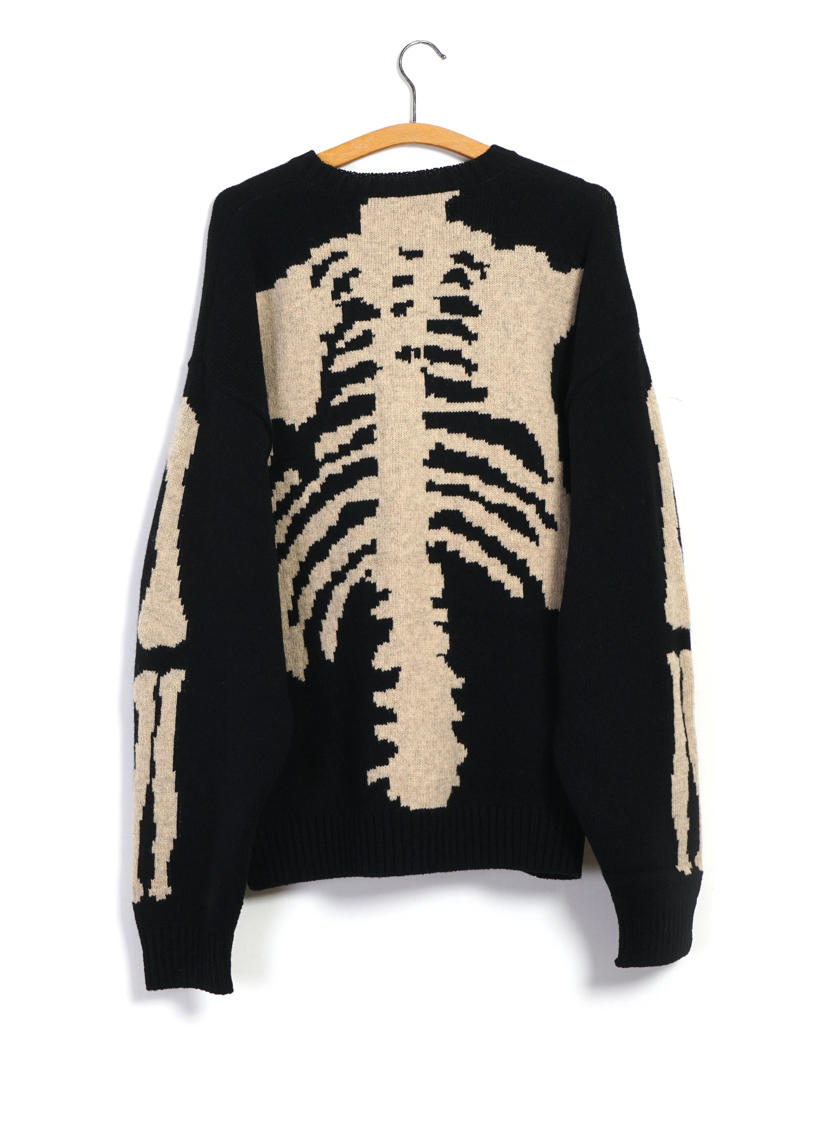 BONE | 5G Wool Crew Sweater | Black