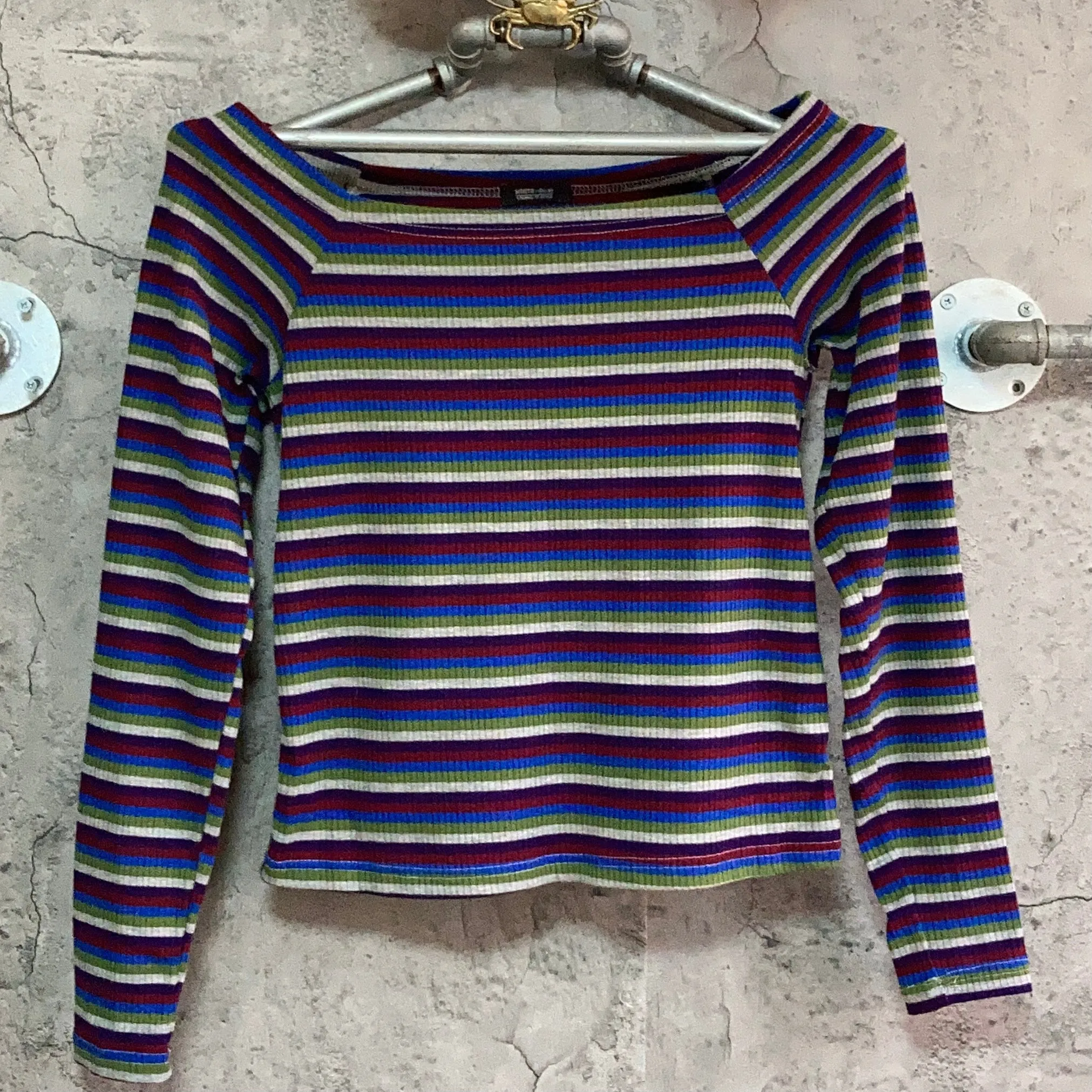 border off shoulder tops purple