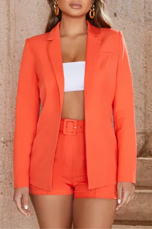 Bossin’ It Tailored Blazer Jacket in Red