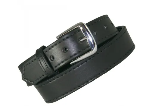 Boston Leather 1-1/2" Off Duty Leather Belt w/ Extra Layer of Leather Lining
